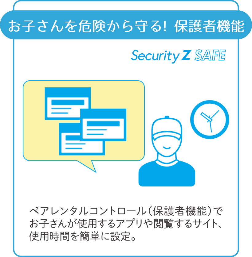 お子さんを危険から守る! 保護者機能