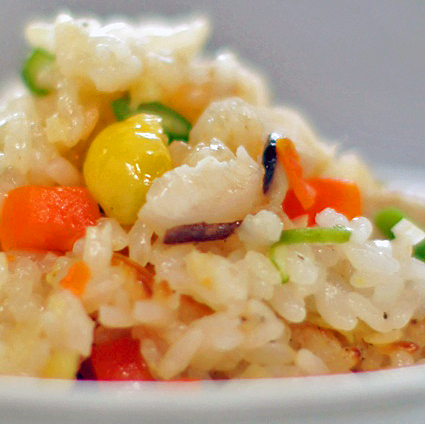 チキンの中に入れる炊き込みご飯